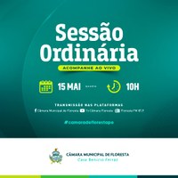 Amanhã é dia de Sessão Ordinária! 